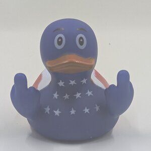 Middle Finger Duck Rubber Ducks Finge Usa Flag Pattern